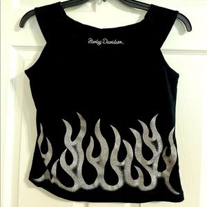 Ladies Harley Davidson Flames Tank XL